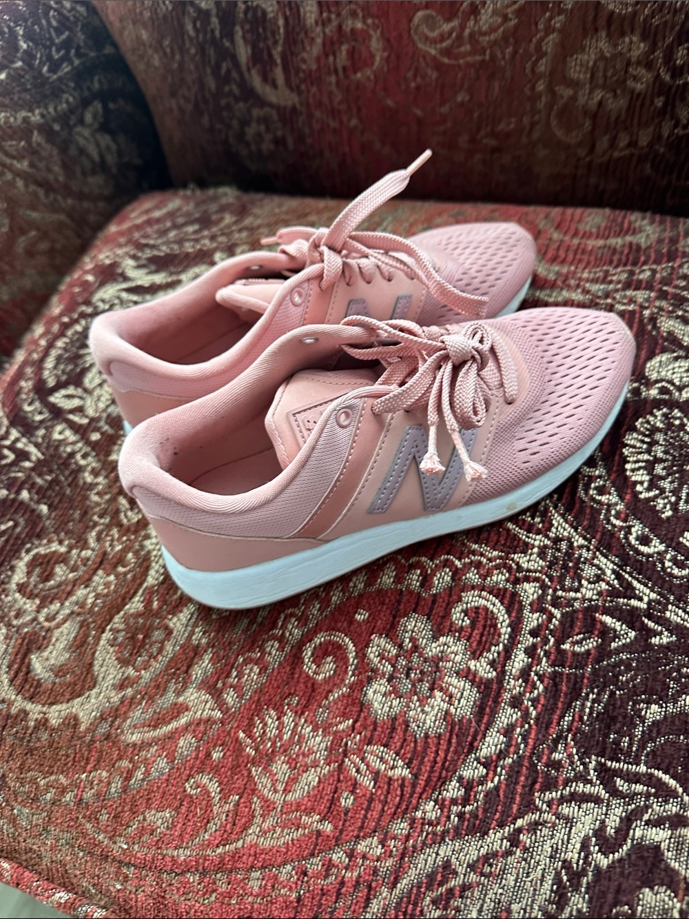 New Balance Pink Lace-Up Women's Sneakers